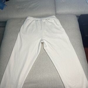 White Sweatfleece Mega Sweatpants